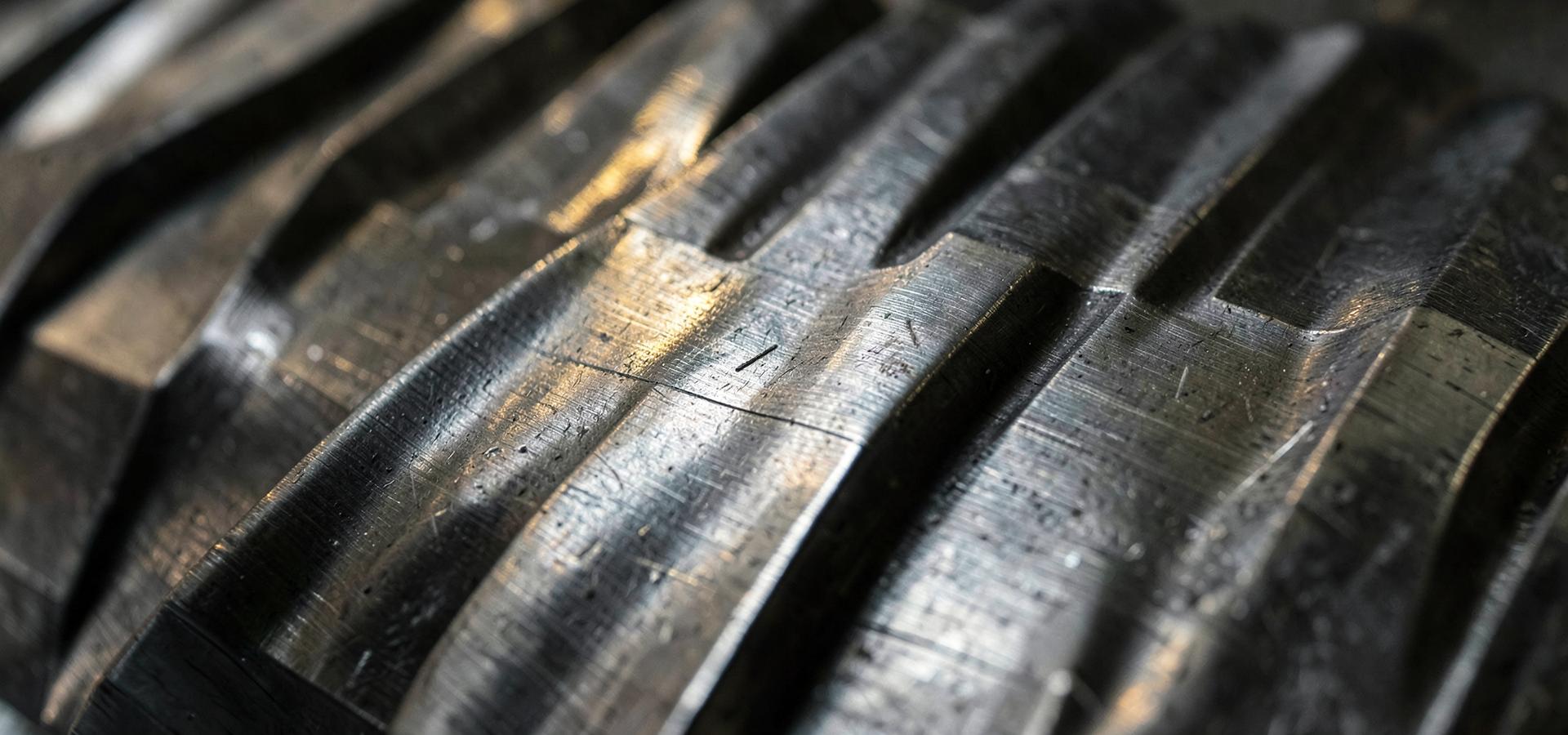 Textura de aço em detalhe